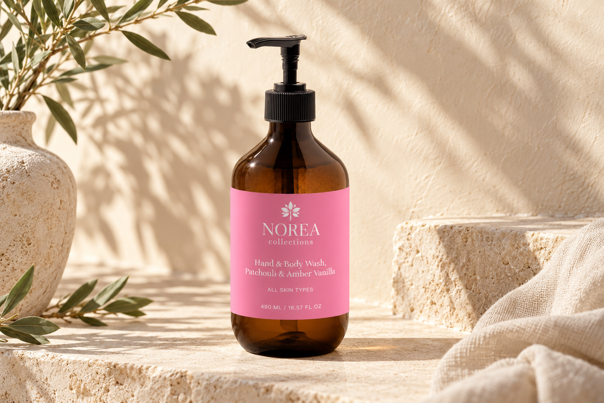 Hand & Body Wash, Patchouli & Amber Vanilla
