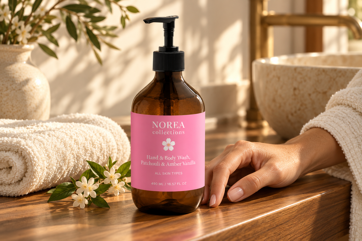 Hand & Body Wash, Patchouli & Amber Vanilla